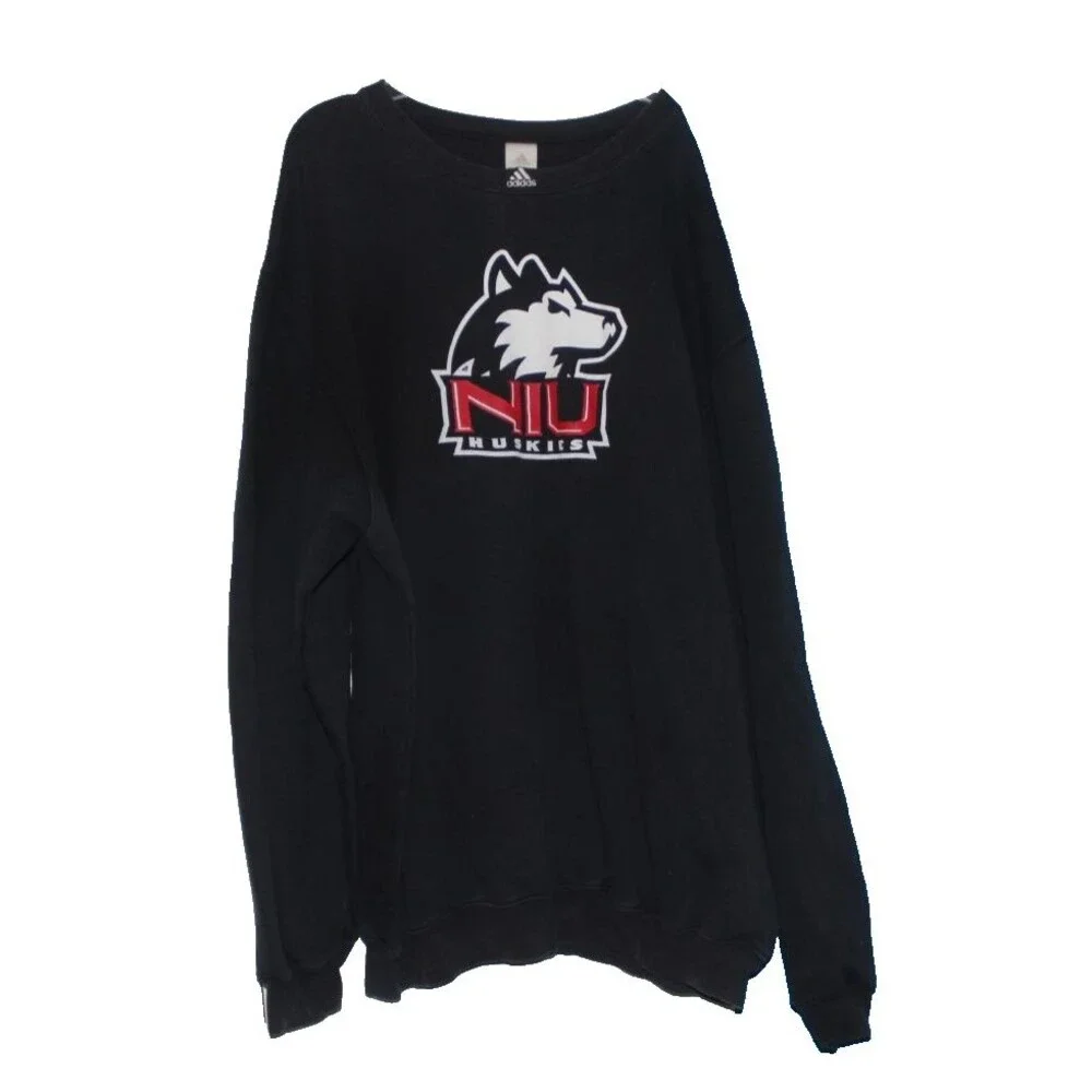 Vintage Adidas NIU Huskies Northern Illinois Men XL Pullover Sweatshirt